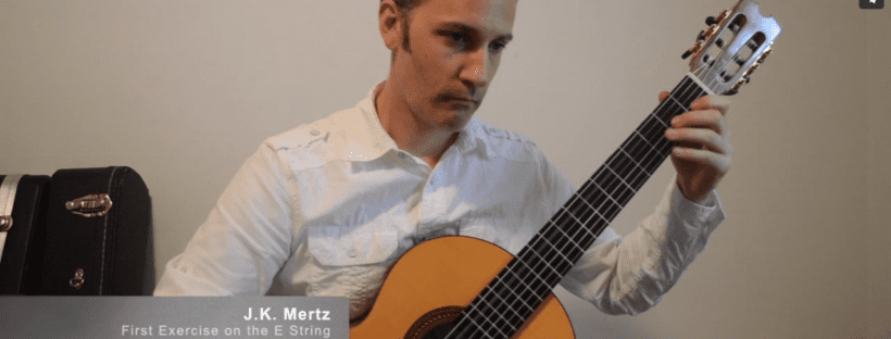 First Exercise on the E String by Mertz