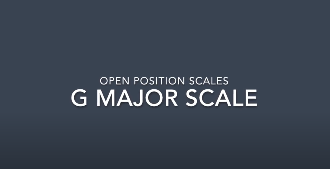 Scale Test Two: Open Position G Major Scale Guitar